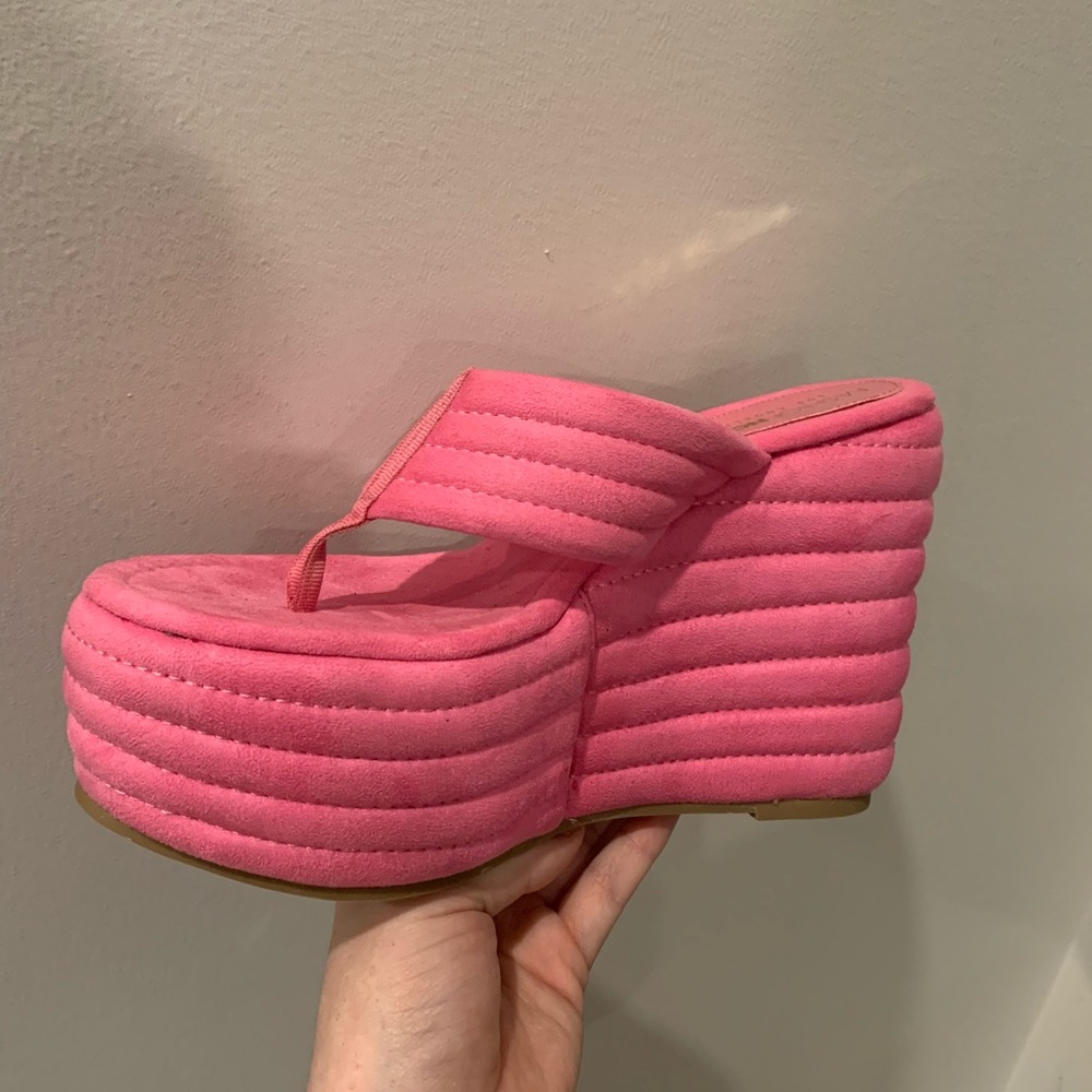 Fashion Nova Wedge Flip Flops